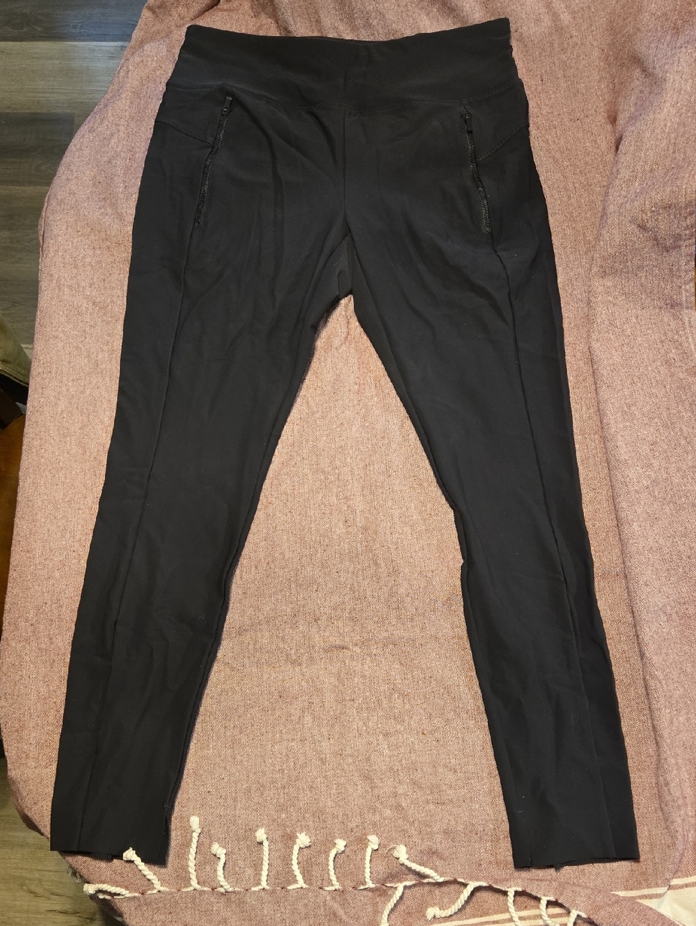 Athleta Black High-Waist Track Joggers
